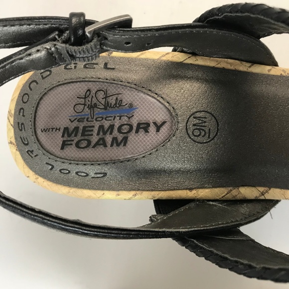 Life Stride Velocity Persona Wedge Sandal Woven 9M - Picture 4 of 8